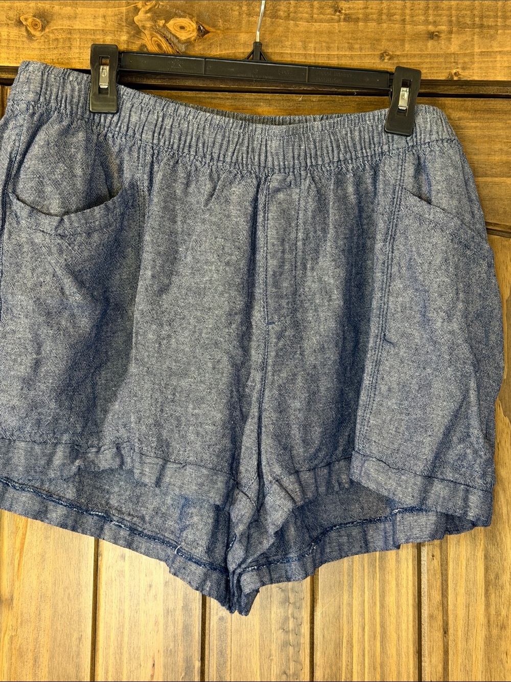 Old Navy Chambray High-Waist Shorts - Blue